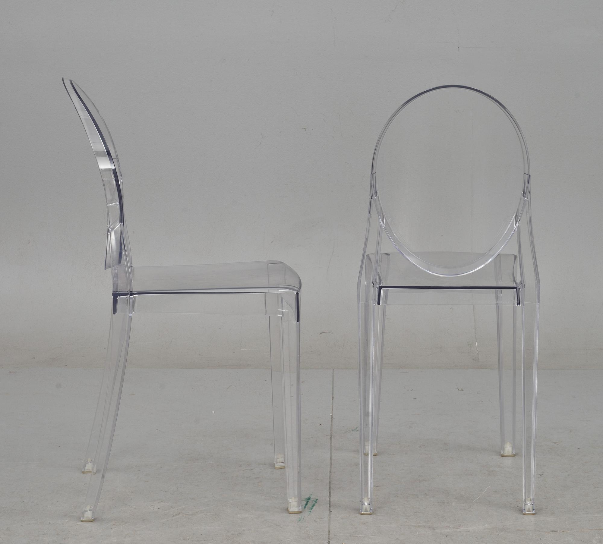 STOLAR, ett par, "Victoria Ghost", Philippe Starck, Kartell.