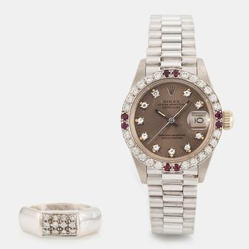 116. Rolex, Lady-Datejust, "King Hassan", "Chaumet", ca 1978.