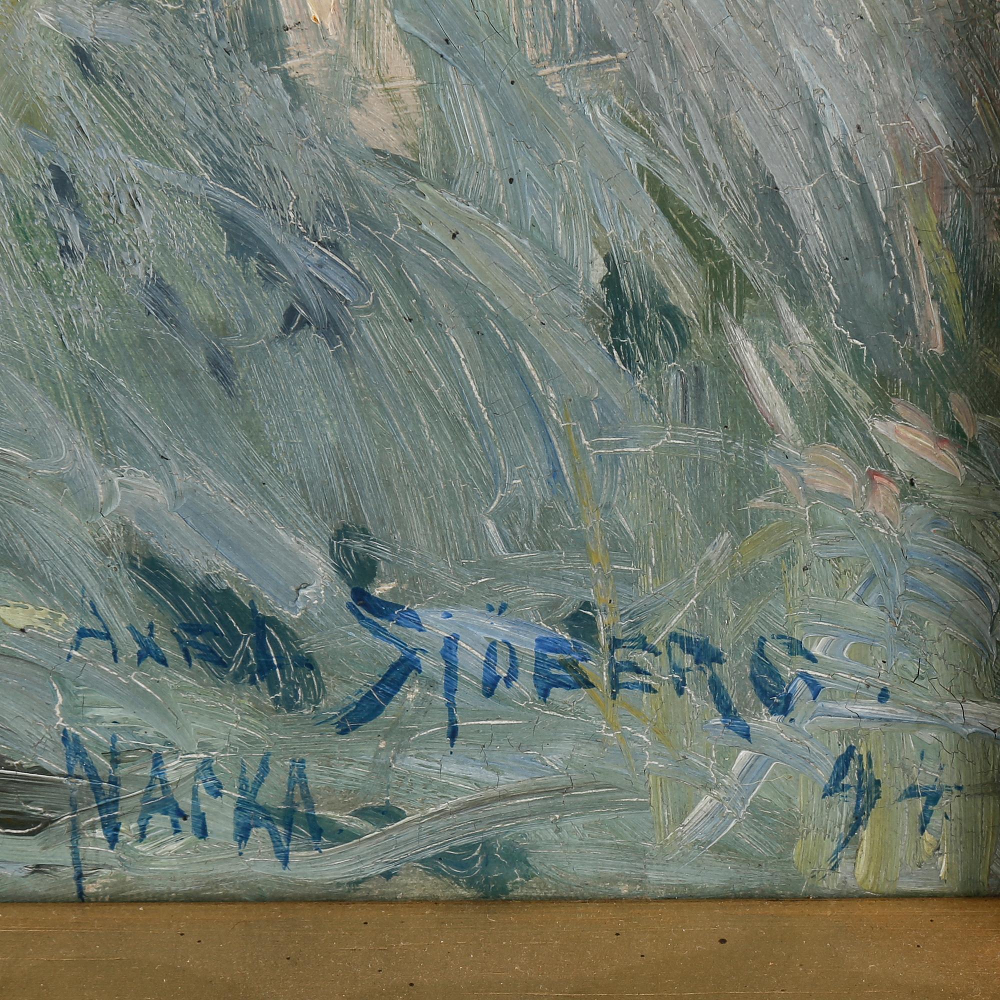 AXEL SJÖBERG, olja på duk, signerad, daterad -94.