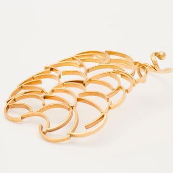 PENDANT-EAR JEWELLERY, 18K gold, SIGURD PERSSON Stockholm 1964.