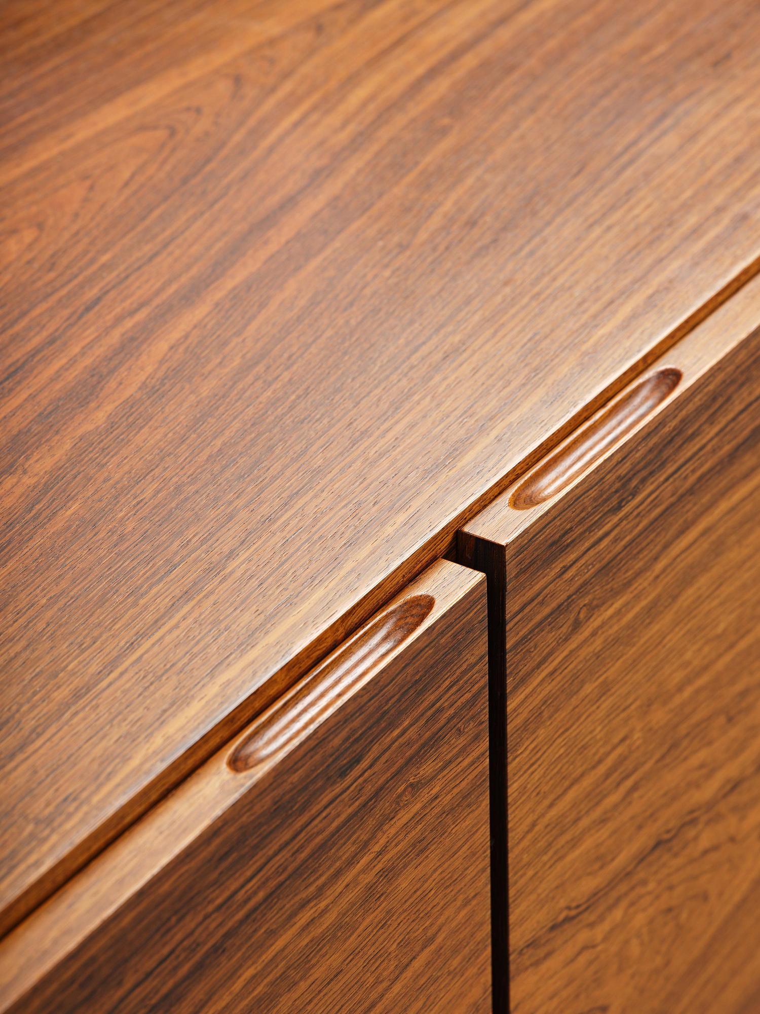 Ib Kofod-Larsen, a rosewood veneered sideboard model "501" from the "Ib 500" series, Seffle Möbelfabrik, Sweden, 1960s.