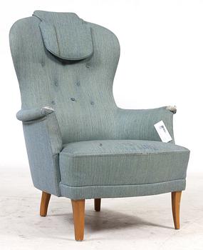 FÅTÖLJ, "Farmor" Carl Malmsten, AB O.H. Sjögren Stoppmöbler i Tranås, 1900-talets andra hälft.