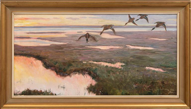 William Gislander, oil on canvas signed.