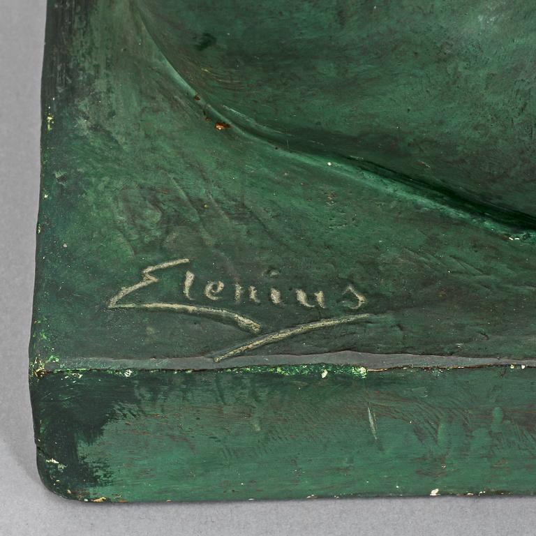 ERIK ELENIUS, skulptur, gips, sign.