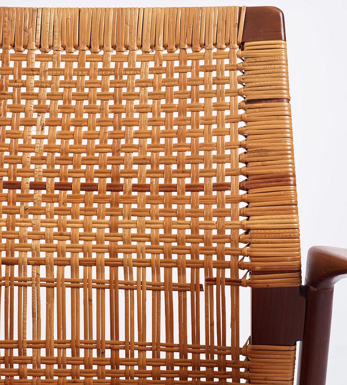 Ib Kofod Larsen, an 'Åre' easy chair, model nr '809', Olof Persons Fåtöljindustri (OPE), Sweden, 1950-60s.