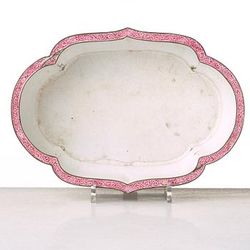 An enamel on copper flower pot, Qing dynasty, Qianlong (1736-95).