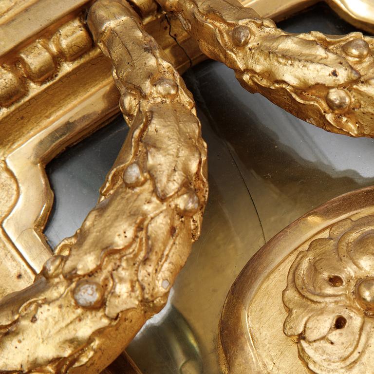 A Gustavian wall clock by Hans Wessman (active in Stockholm 1787-1805).