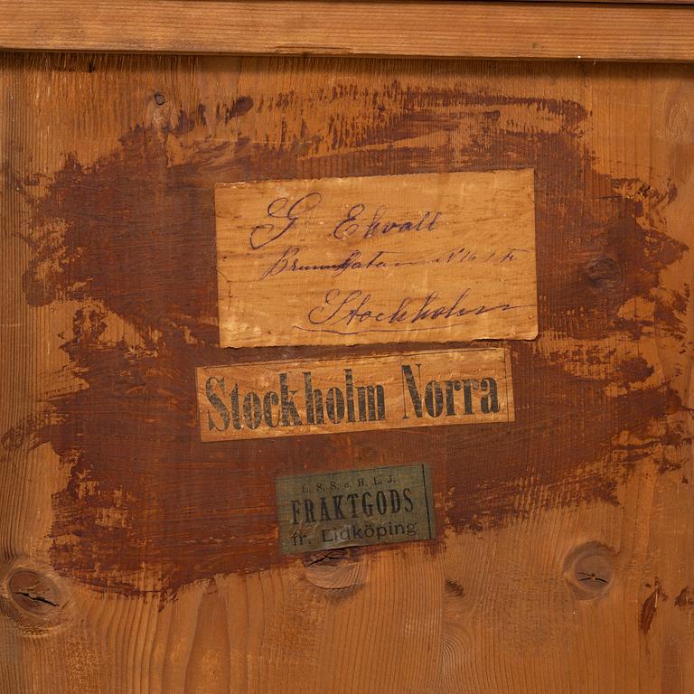 A mahogany book's cabinet, late 19th Century.