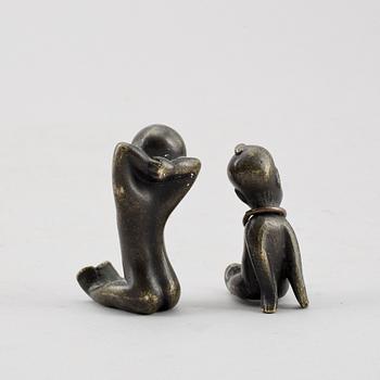 FIGURER, 2st, brons. Hagenauer, Wien, Österrike. 1900-talets första hälft.