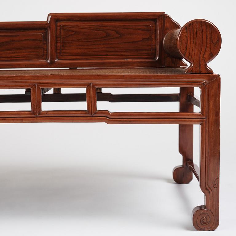 A Chinese day bed, Qing dynasty, second half of 19th century.