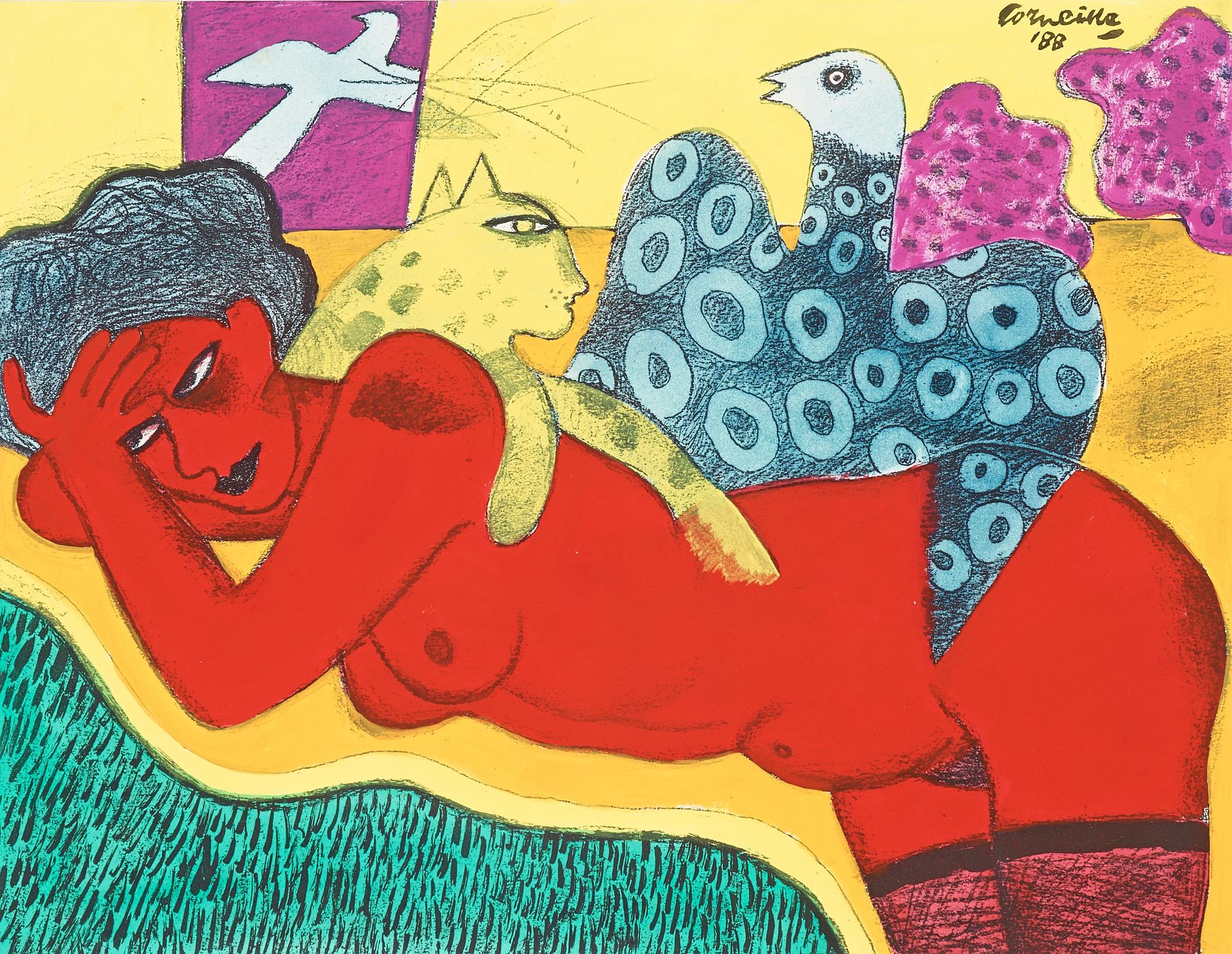 Beverloo Corneille, Composition with woman.