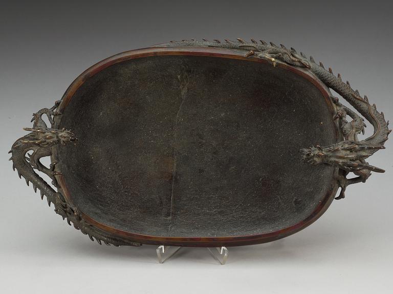 A Japanese bronze censer, Meiji (1868-1912).