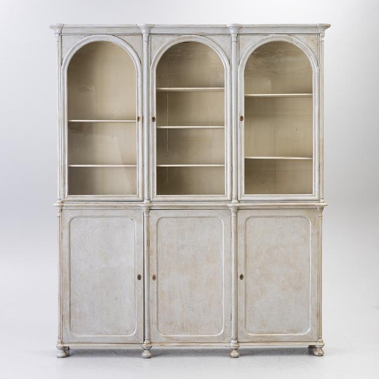 Display cabinet/Bookcase, late 19th century.