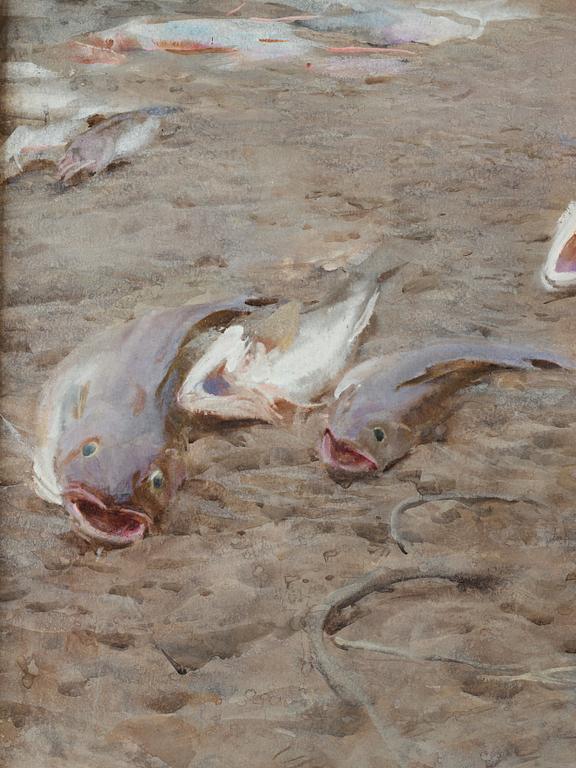 Anders Zorn, ”Fiskmarknad i St Ives”.