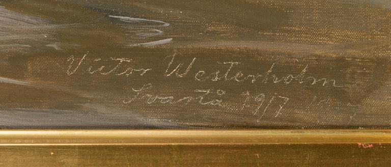 Victor Westerholm, Mustiosta.
