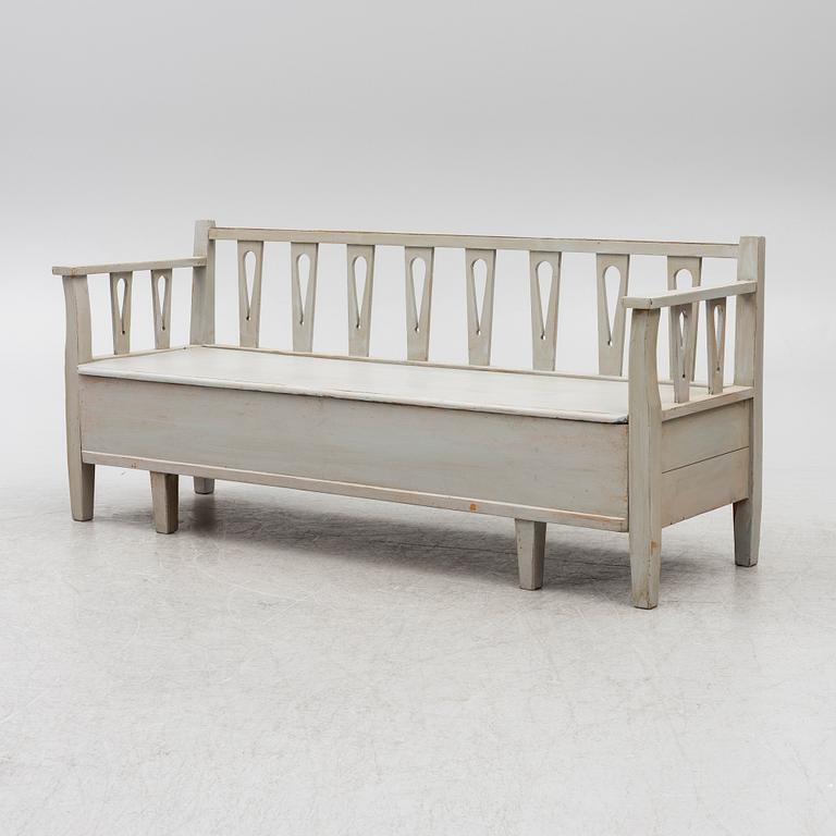 A Gustavian style sofa, early 20th century.