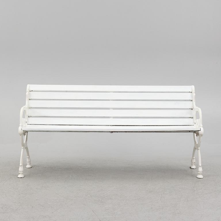 A garden sofa, a table and a pair of chairs, Byarums bruk.