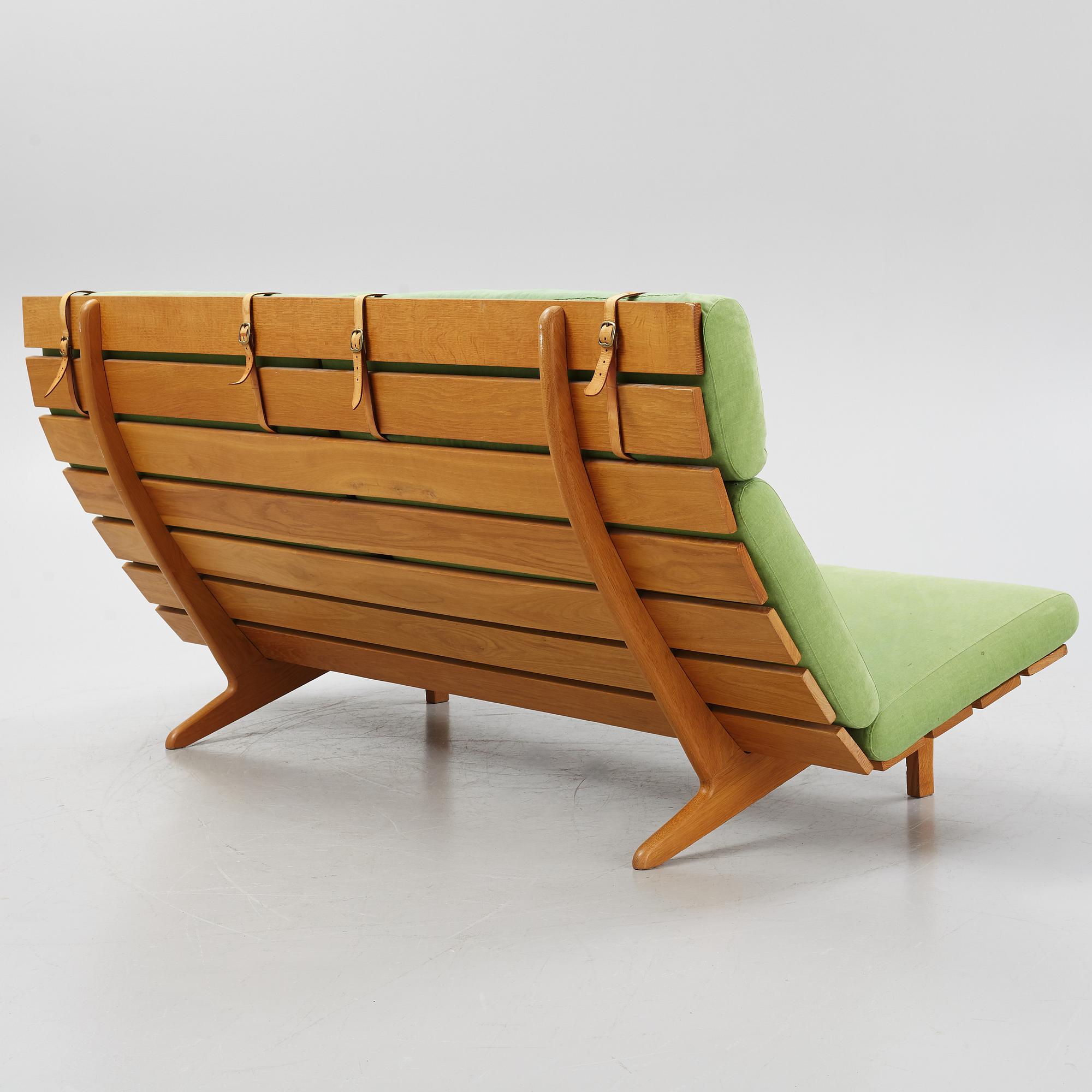 Soffa med fotpall, Erik Jørgensen Møbelfabrik, Danmark.