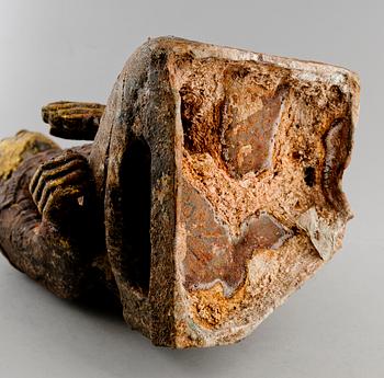 FIGUR, gjutjärn, Kina, 1900-tal.