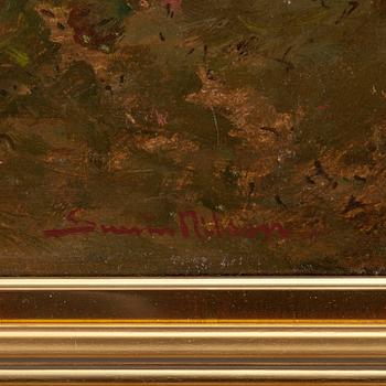 SEVERIN NILSON, oil on canvas laid down on panel, signed Severin Nilson.