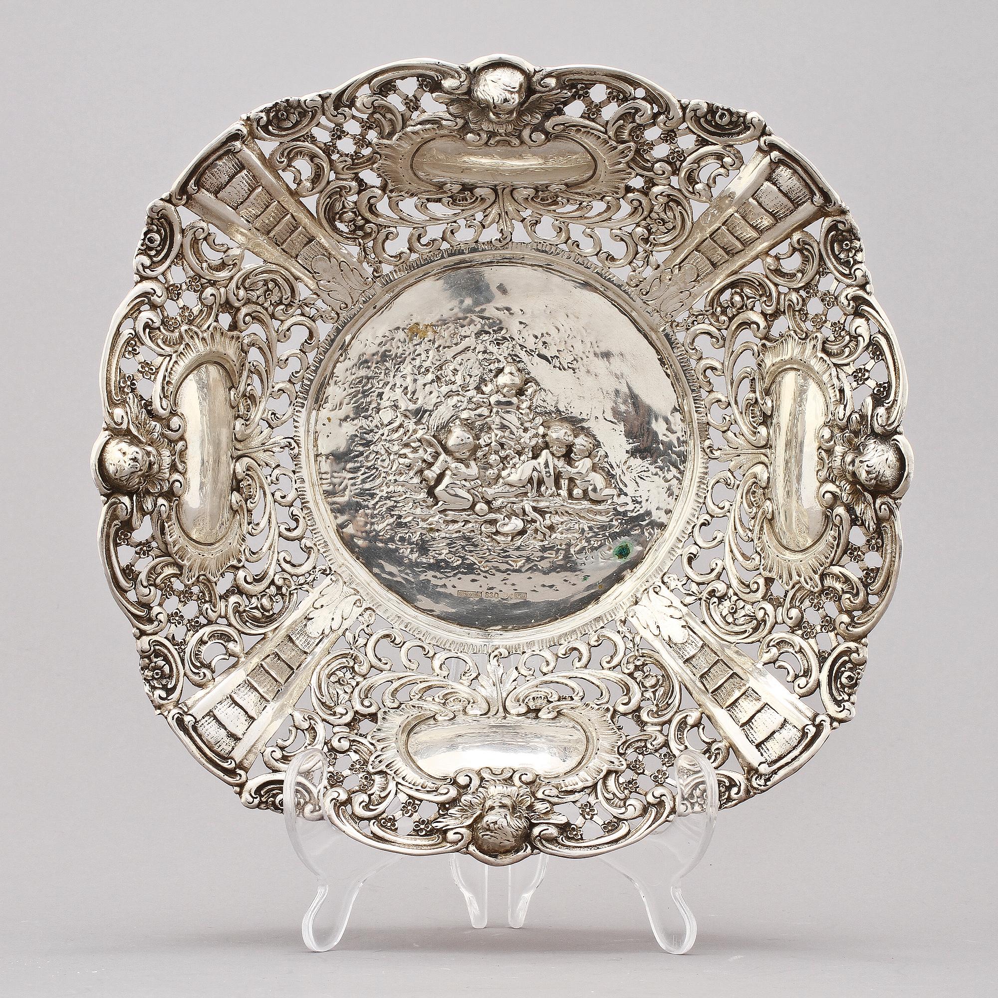 SKÅL, silver, importstämplar, 1977. Vikt 630 g.