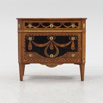 Byrå, gustaviansk stil, 1800-talets slut.