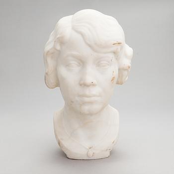 John Lundqvist, marble sculpture, signed and dated 1924, nr 27.