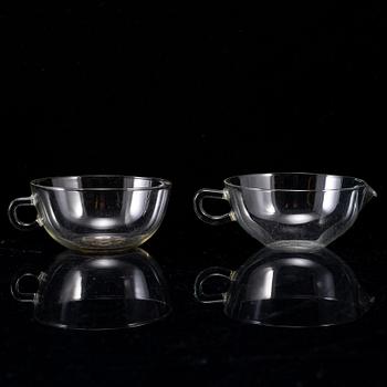 WILHELM WAGENFELD, tea service, Jenaer Glaswerke, Schott Mainz, Germany.