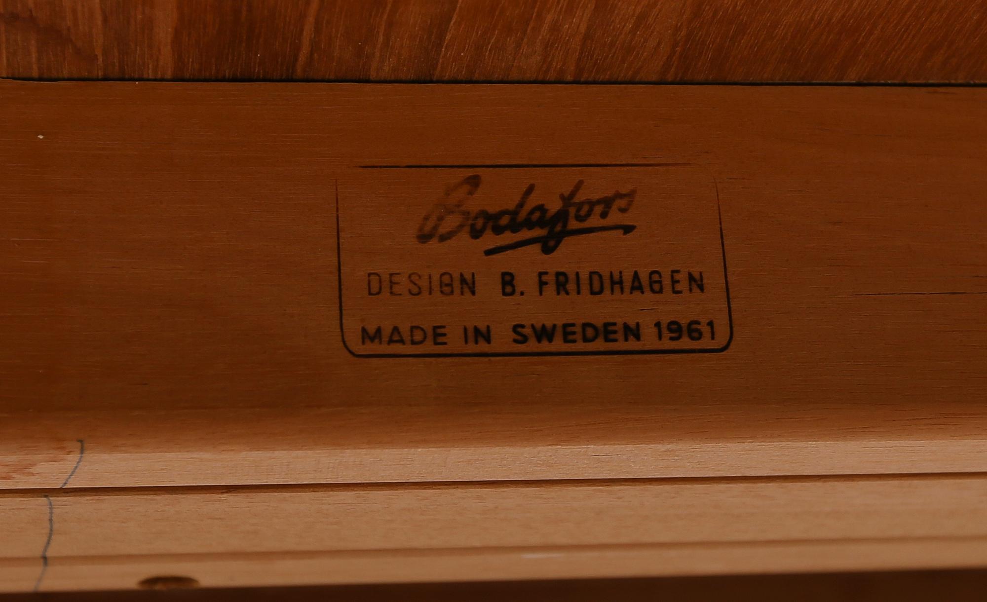 MATGRUPP, 5 delar, Bertil Fridhagen, Bodafors, 1960-tal.
