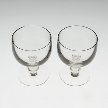ERIK HÖGLUND, glas, 12 st Boda, 1960-tal.