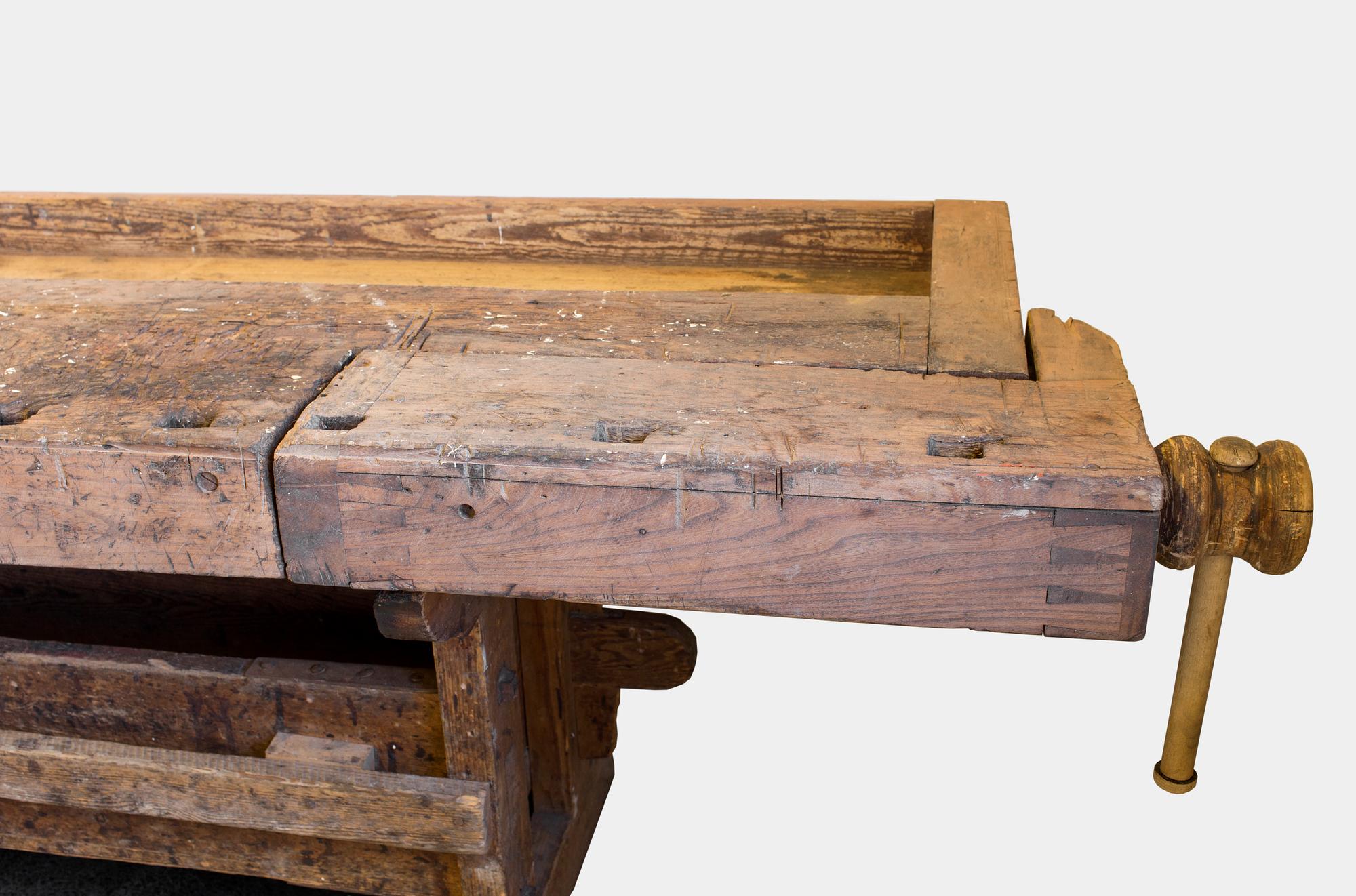 A 19th/20th century carpenter's bench.