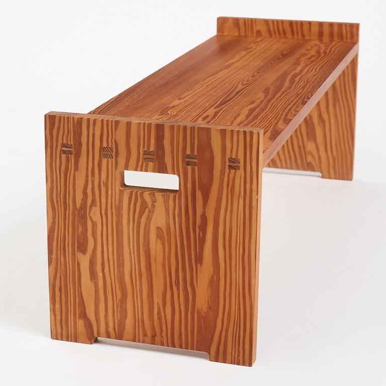 Hans-Agne Jakobsson, a bench, model "M 103", cabinetmaker Bertil Johansson/ AB Ellyset, Markaryd, 1950-60s.