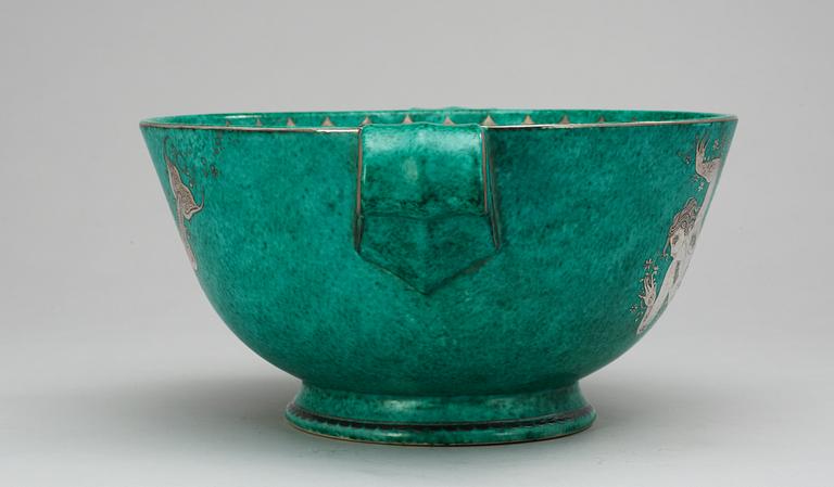 A Wilhelm Kåge 'Argenta' creamware bowl, Gustavsberg 1932.