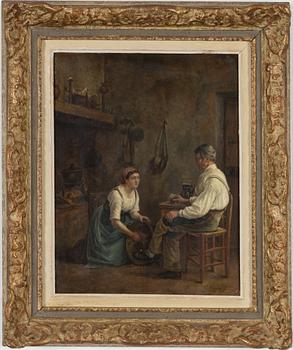 Pierre Edouard Frere, attributed to, oil on panel.