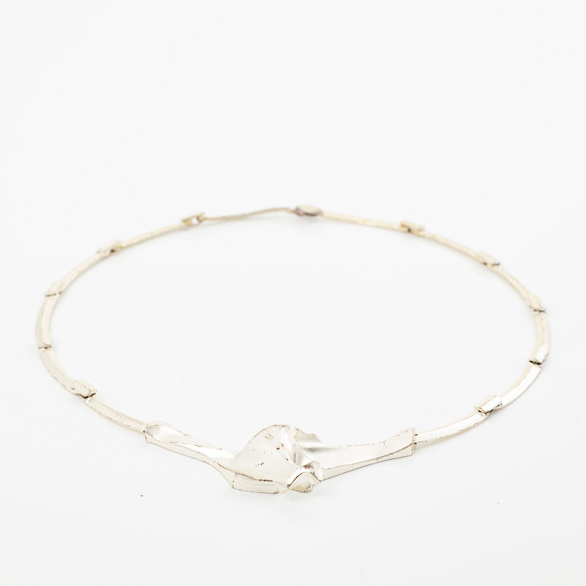 Lapponia, necklace, sterling silver, design probably by Björn Weckström, Finland, 1990.