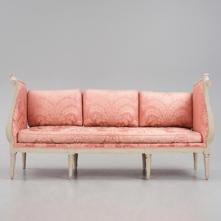 A Gustavian late 18th century sofa.