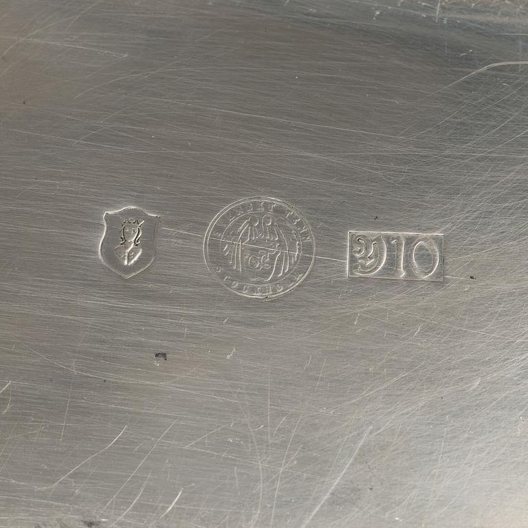 Dish and matchbox holder, Firma Svenskt Tenn.