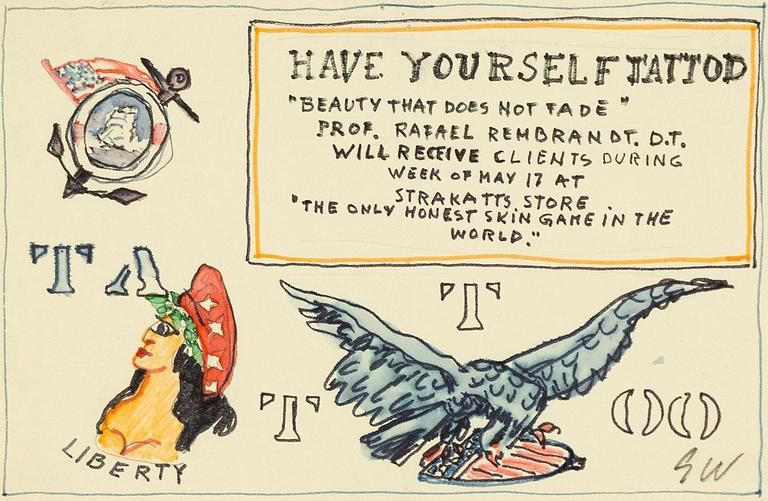 Gösta Werner, "Have yourself tattooed".