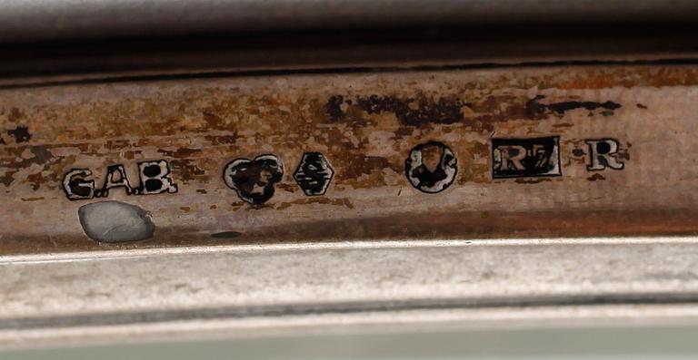 HANDSPEGEL, silver, G.A.B, 1919.