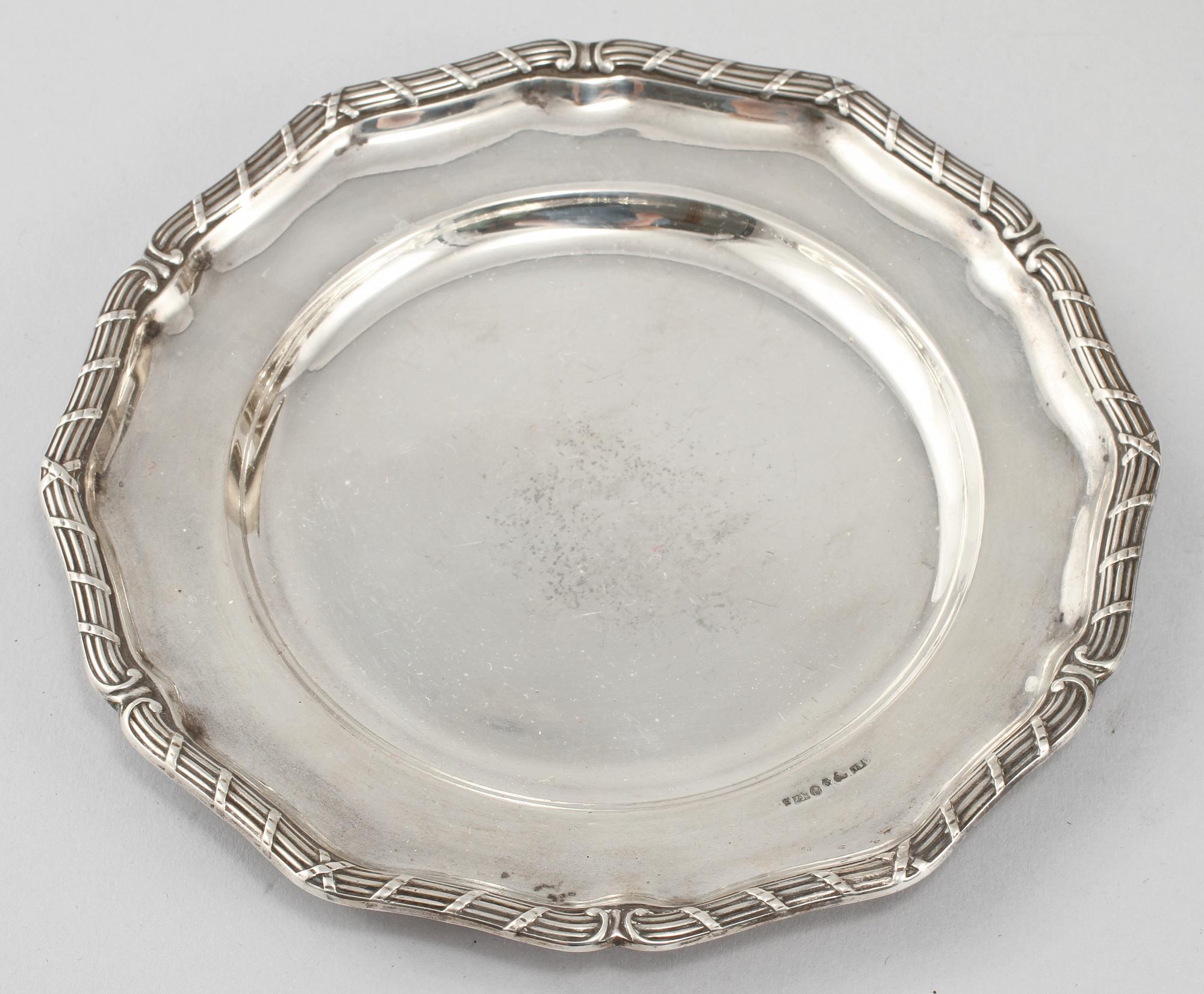 PARTI SILVER, 15 delar, 1800/1900-tal. Vikt 850 g.