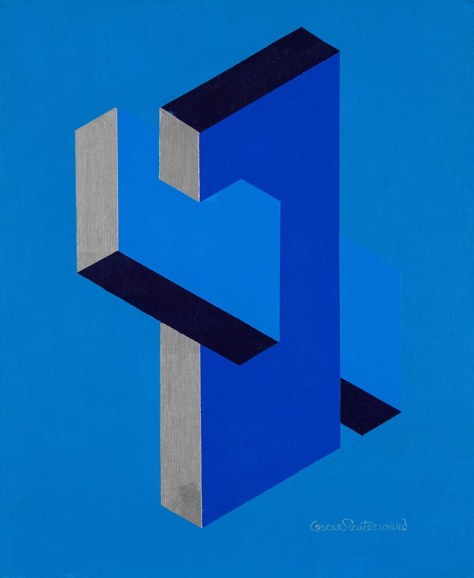 Oscar Reuterswärd, olja på duk,  signerad.