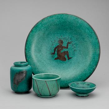 PARTI ARGENTA, 4 delar. Wilhelm Kåge, Gustavsberg.