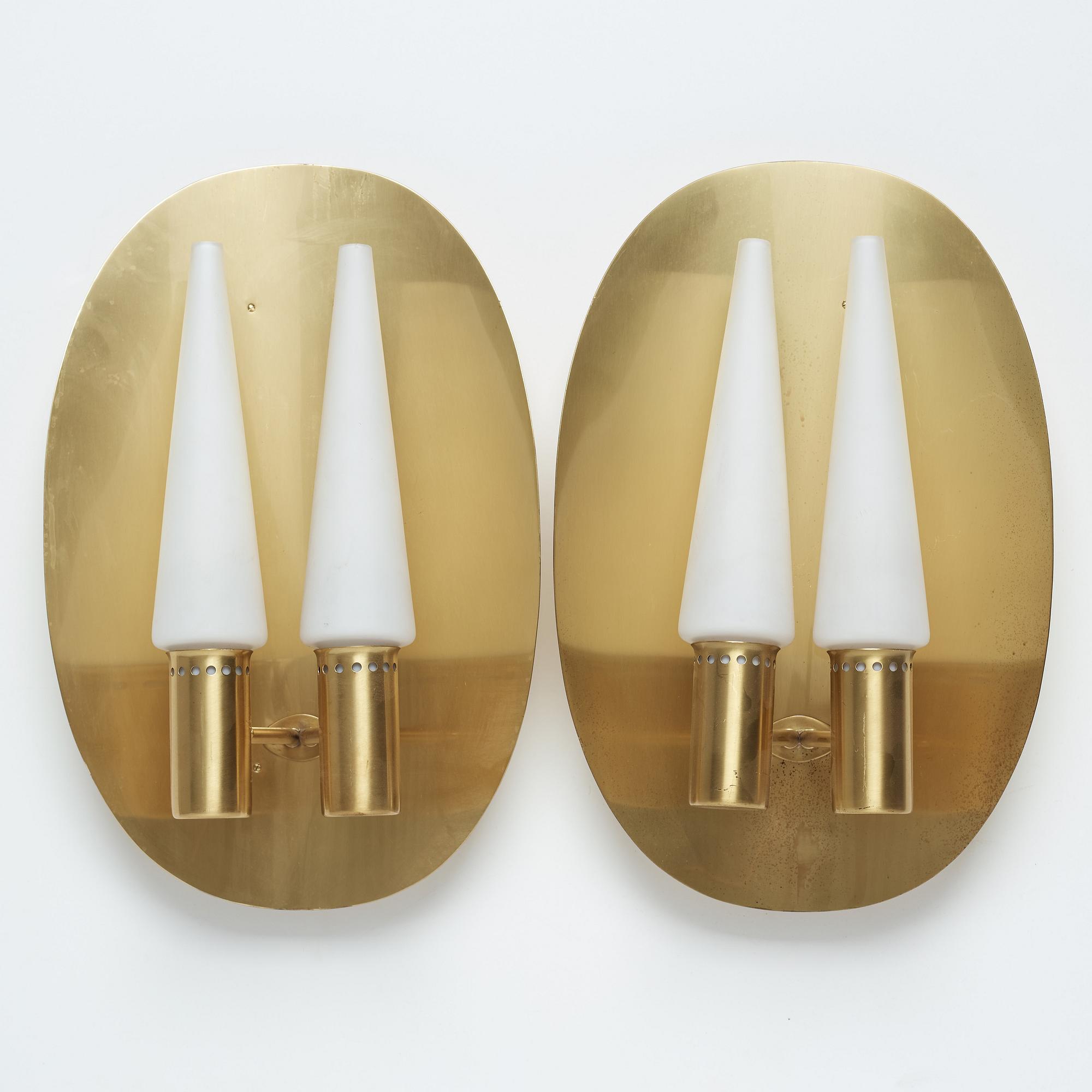 HANS-AGNE JAKOBSSON, vägglampetter, ett par, Markaryd, 1900-talets andra hälft.