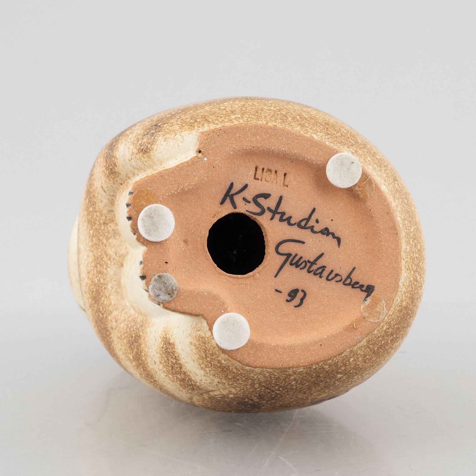 Lisa Larson, figurin, stengods, "Mia Midi", K-Studion, Gustavsberg 1993.