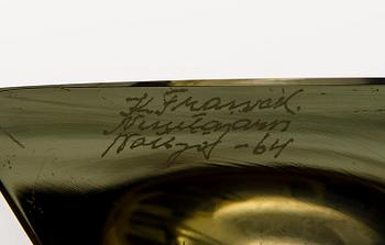 Kaj Franck, A set of six signed 'Prisma' vases.