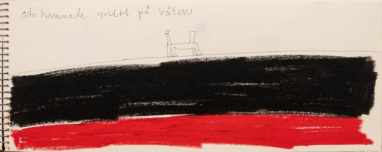 Madeleine Pyk, Sketchbook "One day in the Sahara, thought the Lejonson.....".