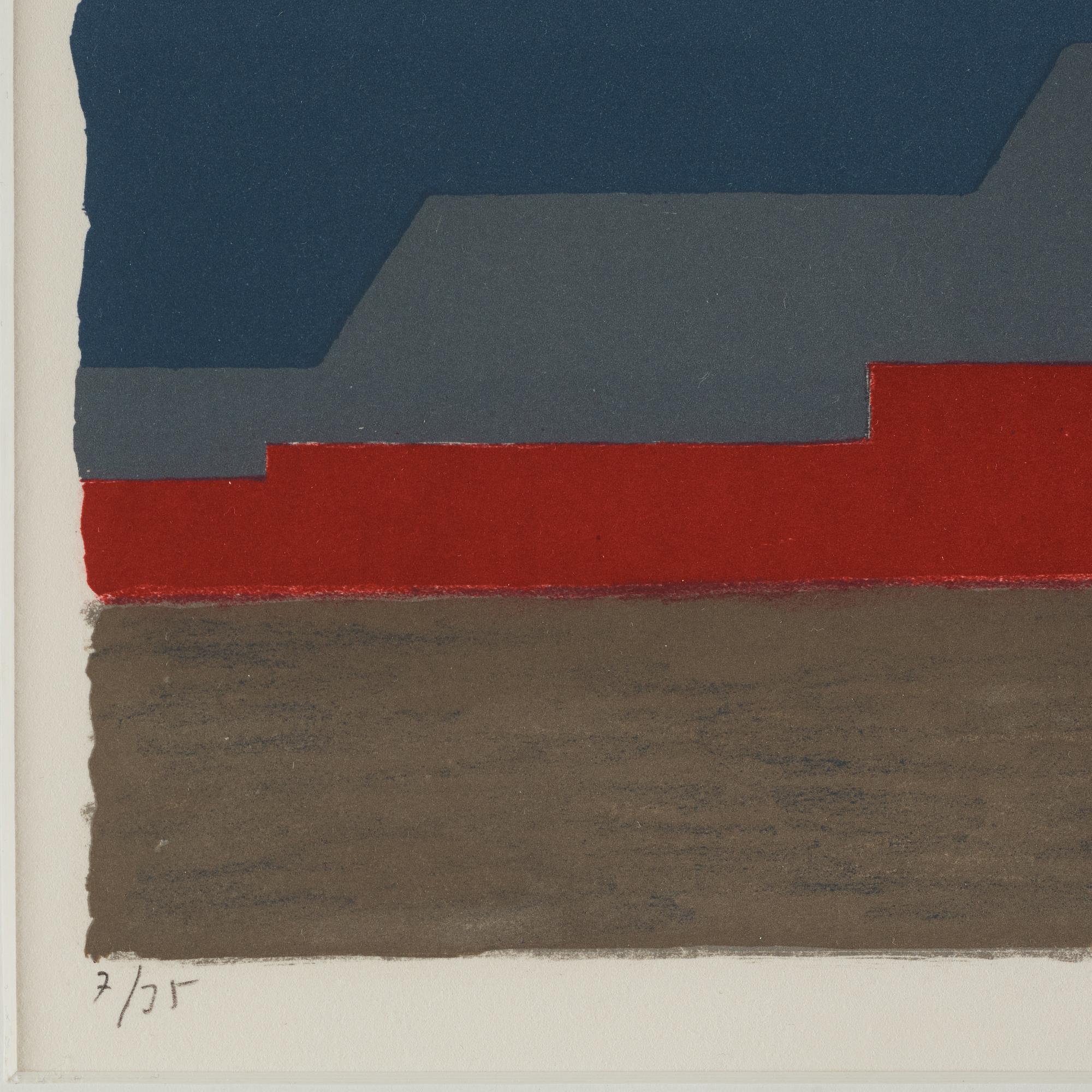 Philip von Schantz, lithograph in color, signed and numbered 7/35, dated -92.