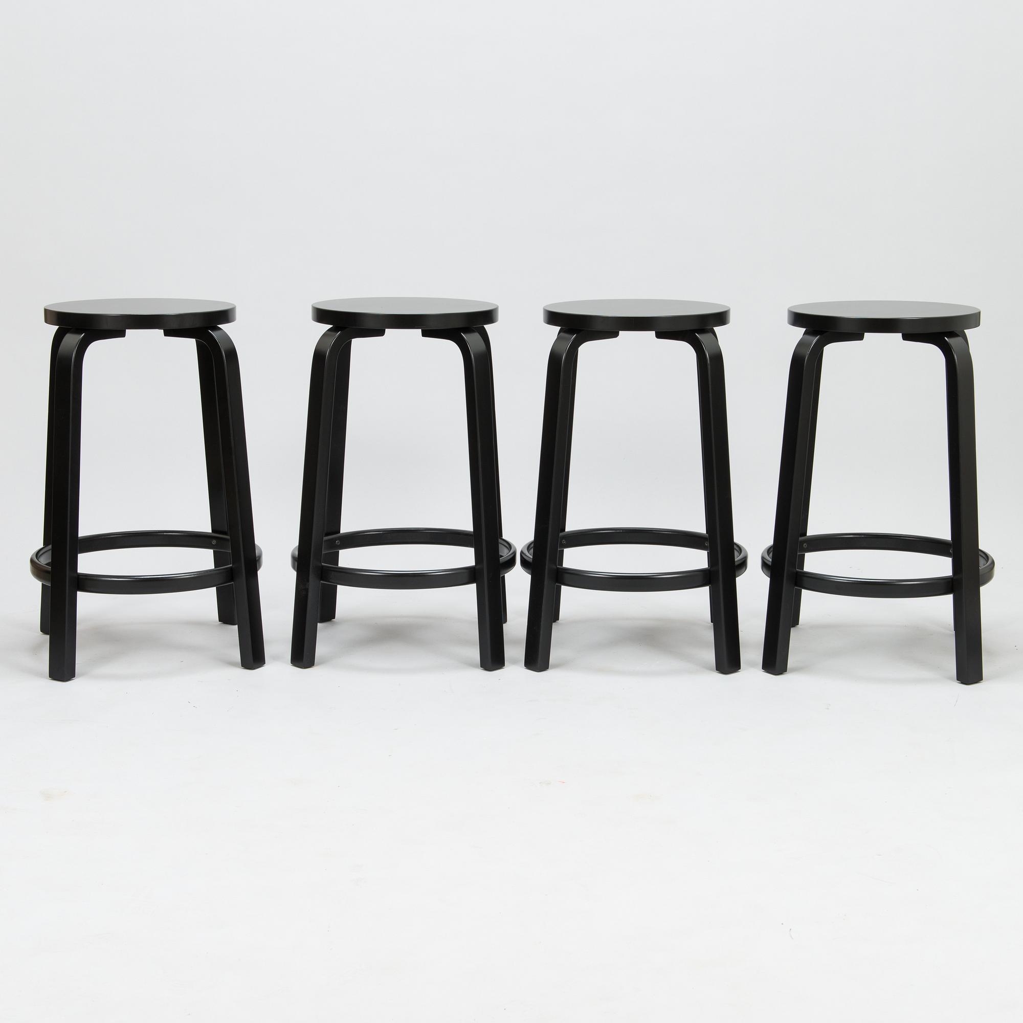 ALVAR AALTO, BAARIJAKKAROITA, 4 kpl, malli 64, Artek 2013.