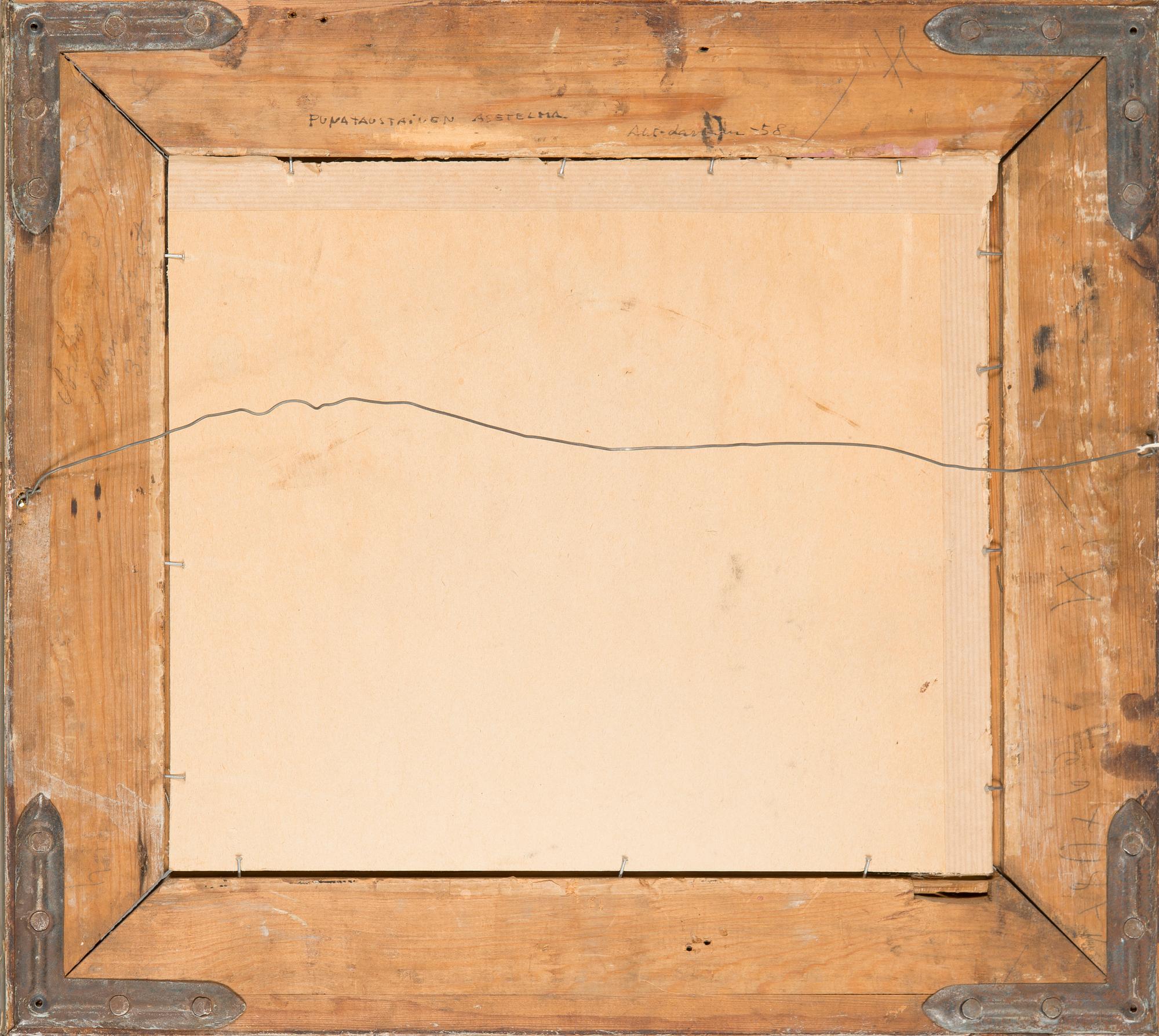 Ahti Lavonen, Punataustainen Asetelma.