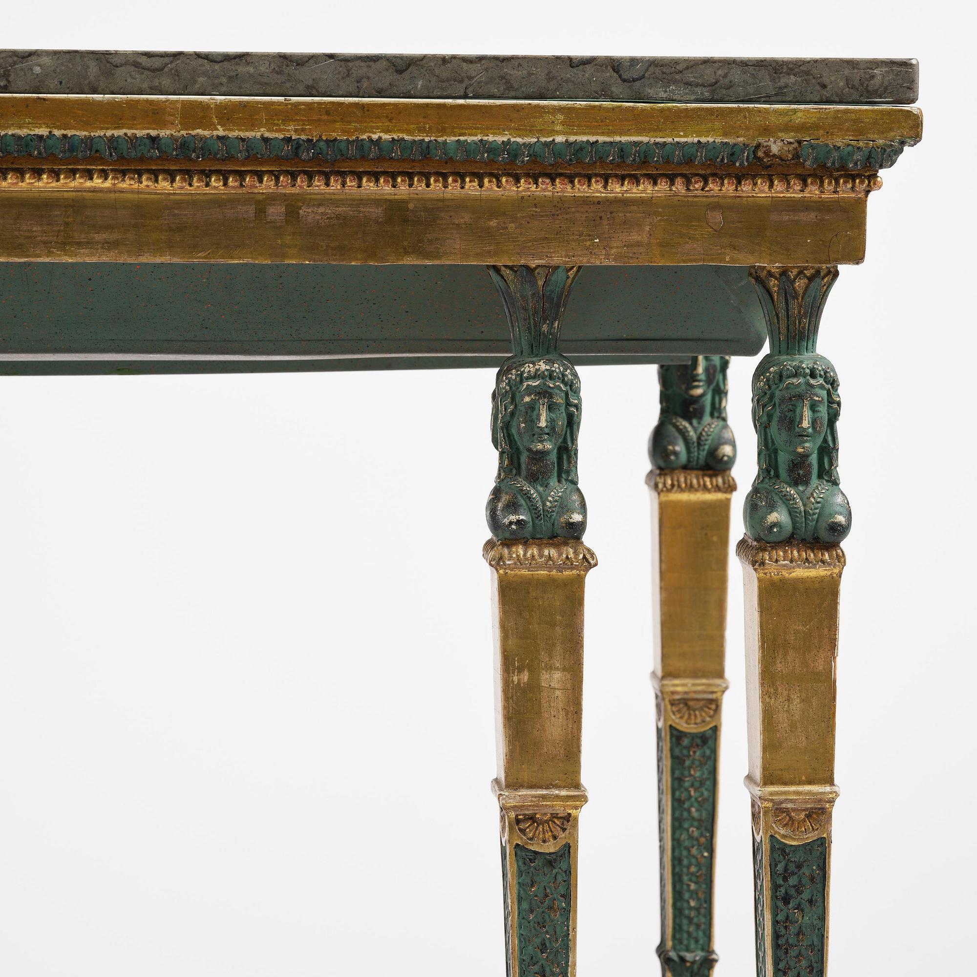 Konsolbord, Stockholmsarbete, omkring år 1800, Sengustavianskt.